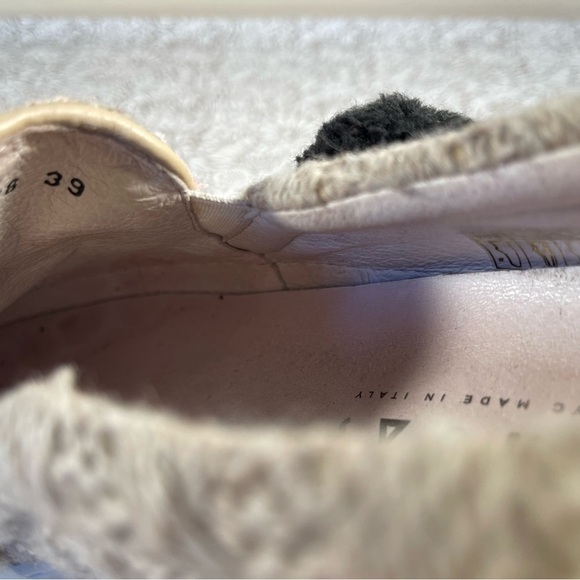 Joshua Sanders tan Wool Blend Pom Pom Slip On Sneakers - Picture 13 of 15